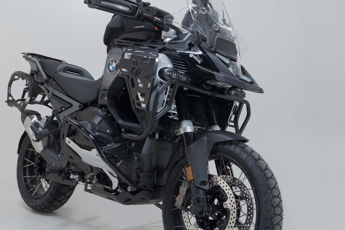 SW-Motech Upper Crashbars for BMW R 1300 GSA - Black - For Use with OEM Crashbars - SBL.07.976.10000/B