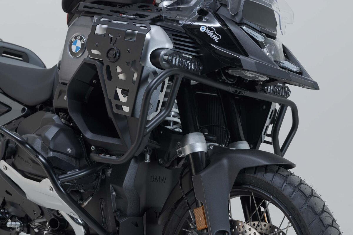 SW-Motech Upper Crashbars for BMW R 1300 GSA - Black - For Use with OEM Crashbars - SBL.07.976.10000/B