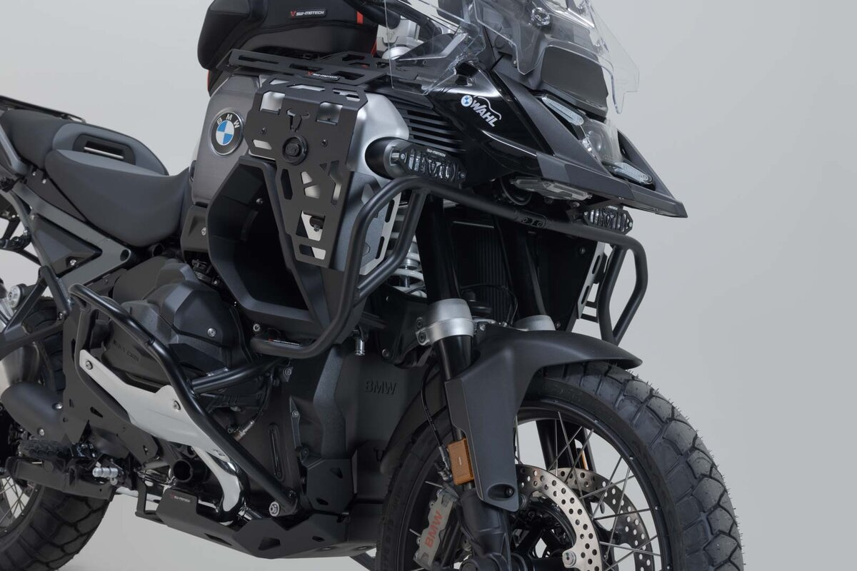SW-Motech Upper Crashbars for BMW R 1300 GSA - Black - For Use with OEM Crashbars - SBL.07.976.10000/B