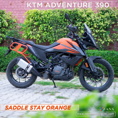 KTM 390/250/390 X Adventure Orange Saddle Stay with Jerry Can Mount by ZANA-ZI-8155