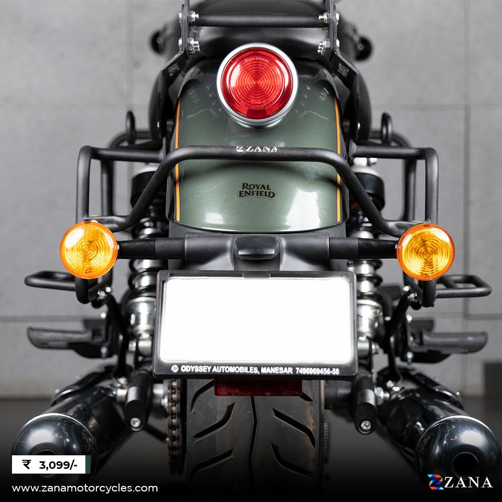 Saddle Stay with Exhaust Shield Black (T-1) for Super Meteor 650 by ZANA-ZI-8322