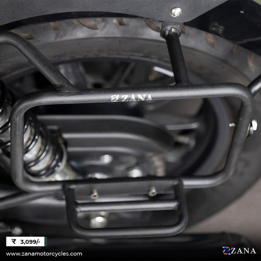 Saddle Stay with Exhaust Shield Black (T-1) for Super Meteor 650 by ZANA-ZI-8322