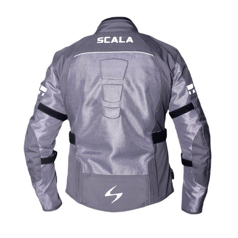 Scala Akira V2 Women Riding Jacket Gray - Riders Junction