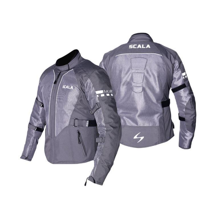 Scala Akira V2 Women Riding Jacket Gray - Riders Junction