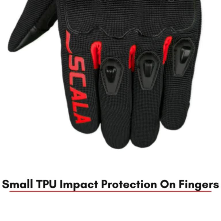 Scala Atlas Glove Black-Red - Riders Junction