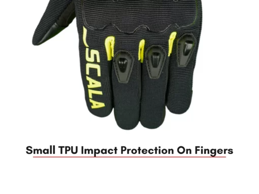 Scala Atlas Riding Gloves - Black Hi-Viz Yellow