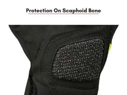 Scala Atlas Riding Gloves - Black Hi-Viz Yellow