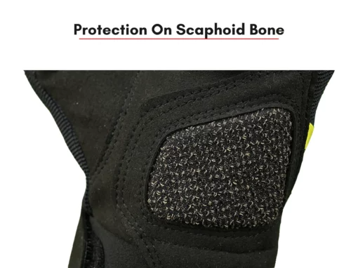 Scala Atlas Riding Gloves - Black Hi-Viz Yellow