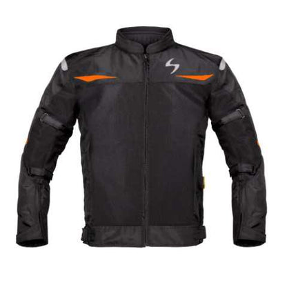 Scala Blaze Riding Jacket - Black-Orange
