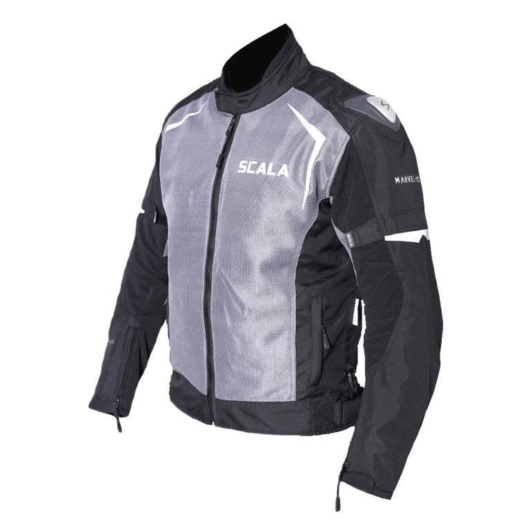 Scala Marvel V2 Riding Jacket Black and Gray