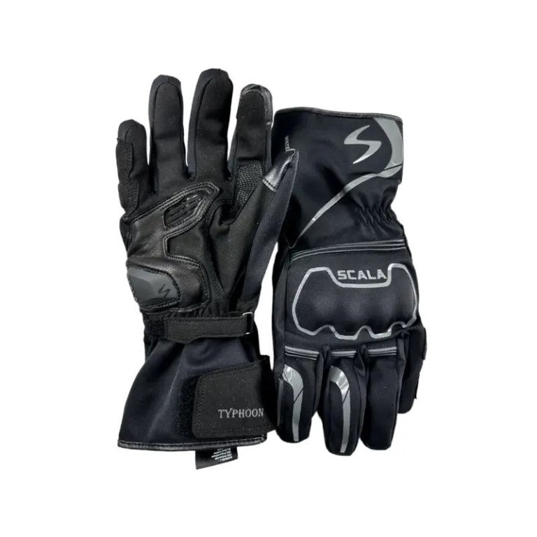 Scala Typhoon Waterproof gloves - Black - Riders Junction