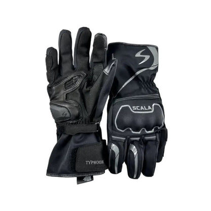 Scala Typhoon Waterproof gloves - Black - Riders Junction