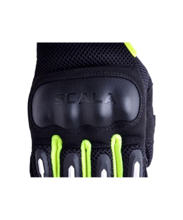 Scala Air Riding Gloves (Black Hi Viz)
