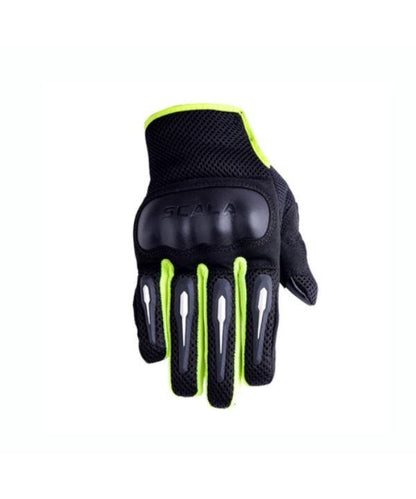 Scala Air Riding Gloves (Black Hi Viz)