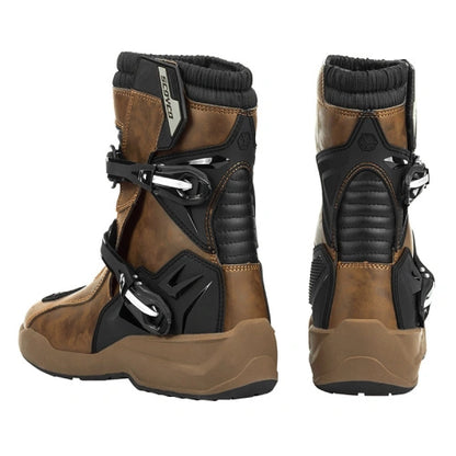 Scoyco All-weather Motorcycle Touring Waterproof Boots - MT038WP - Brown