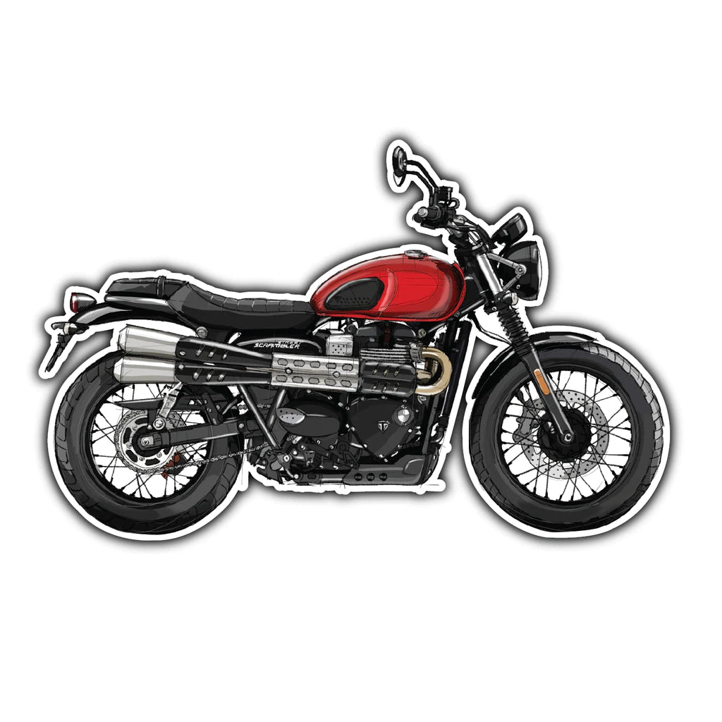 Scrambler Sticker - Wander Looms - Riders Junction