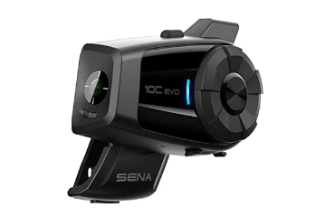 SENA 10C Evo Bluetooth Headset and Camera for Motorcycle Helmets (Without HD Speaker)