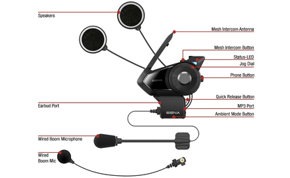 Sena 30K Bluetooth Headset with Mesh Intercom