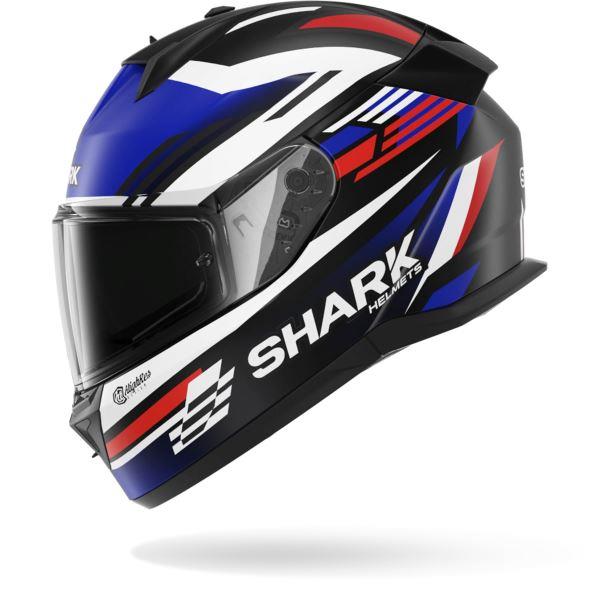 Shark D-SKWAL 3 Helmet Firstlap Matte Black Blue Red (KBR)
