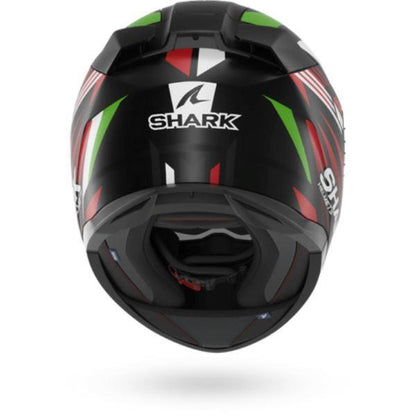 Shark D-SKWAL 3 Helmet Firstlap Matte Black Red Green (KRG)