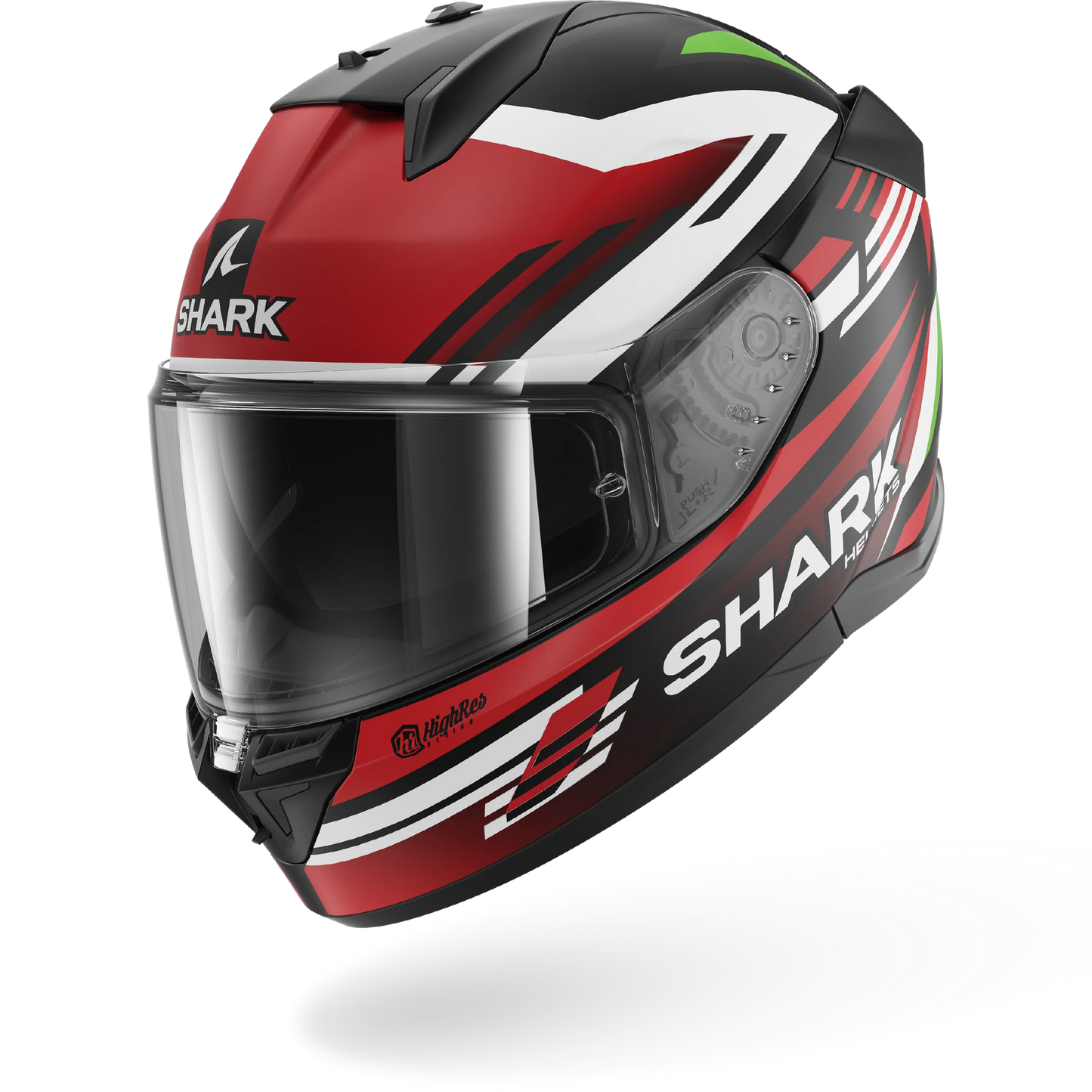Shark D-SKWAL 3 Helmet Firstlap Matte Black Red Green