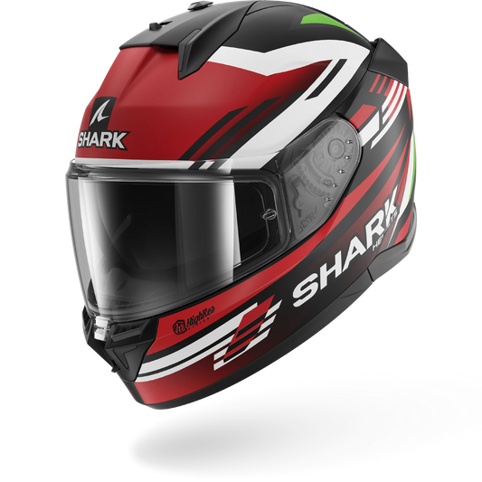 Shark D-SKWAL 3 Helmet Firstlap Matte Black Red Green