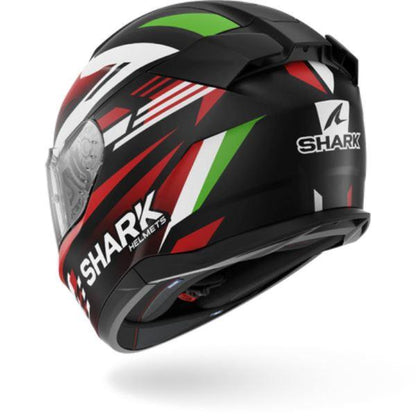 Shark D-SKWAL 3 Helmet Firstlap Matte Black Red Green (KRG)