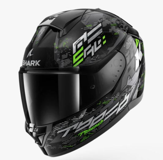 Shark Ridill 2 Helmet Molokai Black Silver Green (KSG)