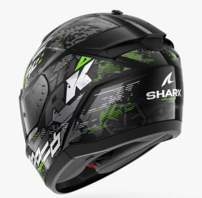 Shark Ridill 2 Helmet Molokai Black Silver Green (KSG)