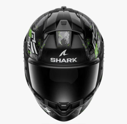 Shark Ridill 2 Helmet Molokai Black Silver Green (KSG)