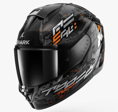 Shark Ridill 2 Helmet Molokai Black Silver Orange (KSO)