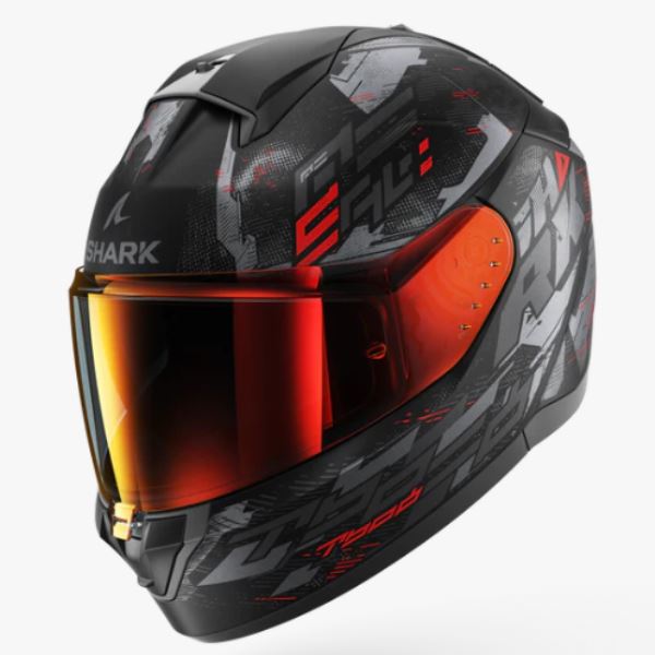 Shark Ridill 2 Helmet Molokai Matte Black Anthracite Red (KAR)