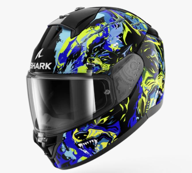 Shark Ridill 2 Helmet Raging Beast Black Blue Green (KBG)