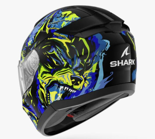 Shark Ridill 2 Helmet Raging Beast Black Blue Green (KBG)