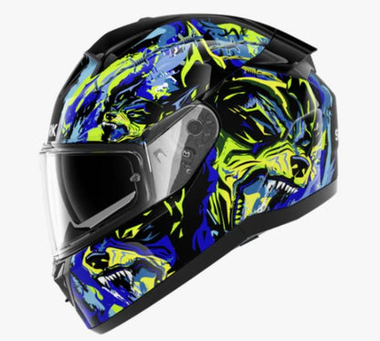 Shark Ridill 2 Helmet Raging Beast Black Blue Green (KBG)