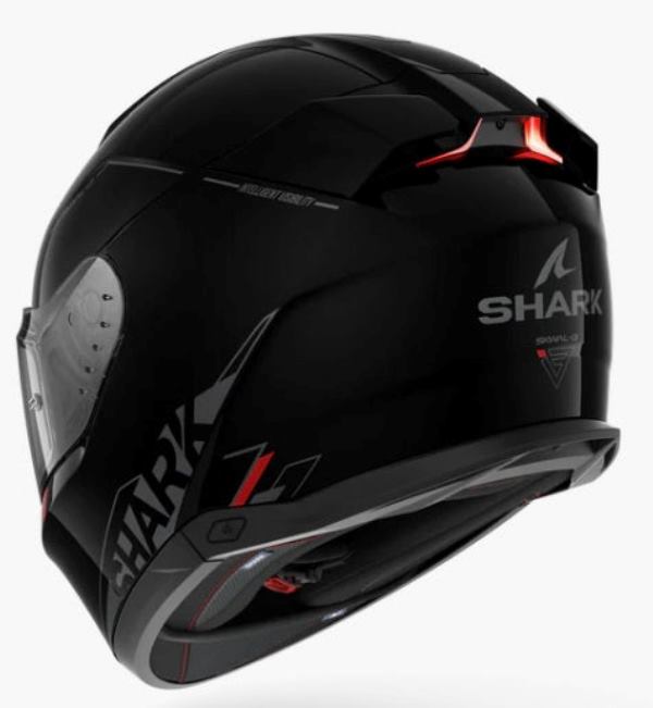 Shark Skwal I3 Blank SP Helmet Black- Anthracite-Red (KAR)