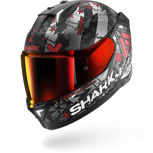 Shark Skwal I3 Hellcat Matte Black Chrome Red (KUR)