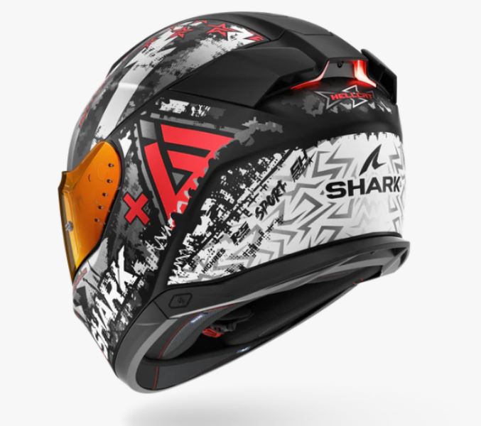 Shark Skwal I3 Hellcat Matte Black Chrome Red (KUR)