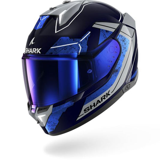 Shark Skwal I3 Rhad Blue Chrome Silver (BUS)