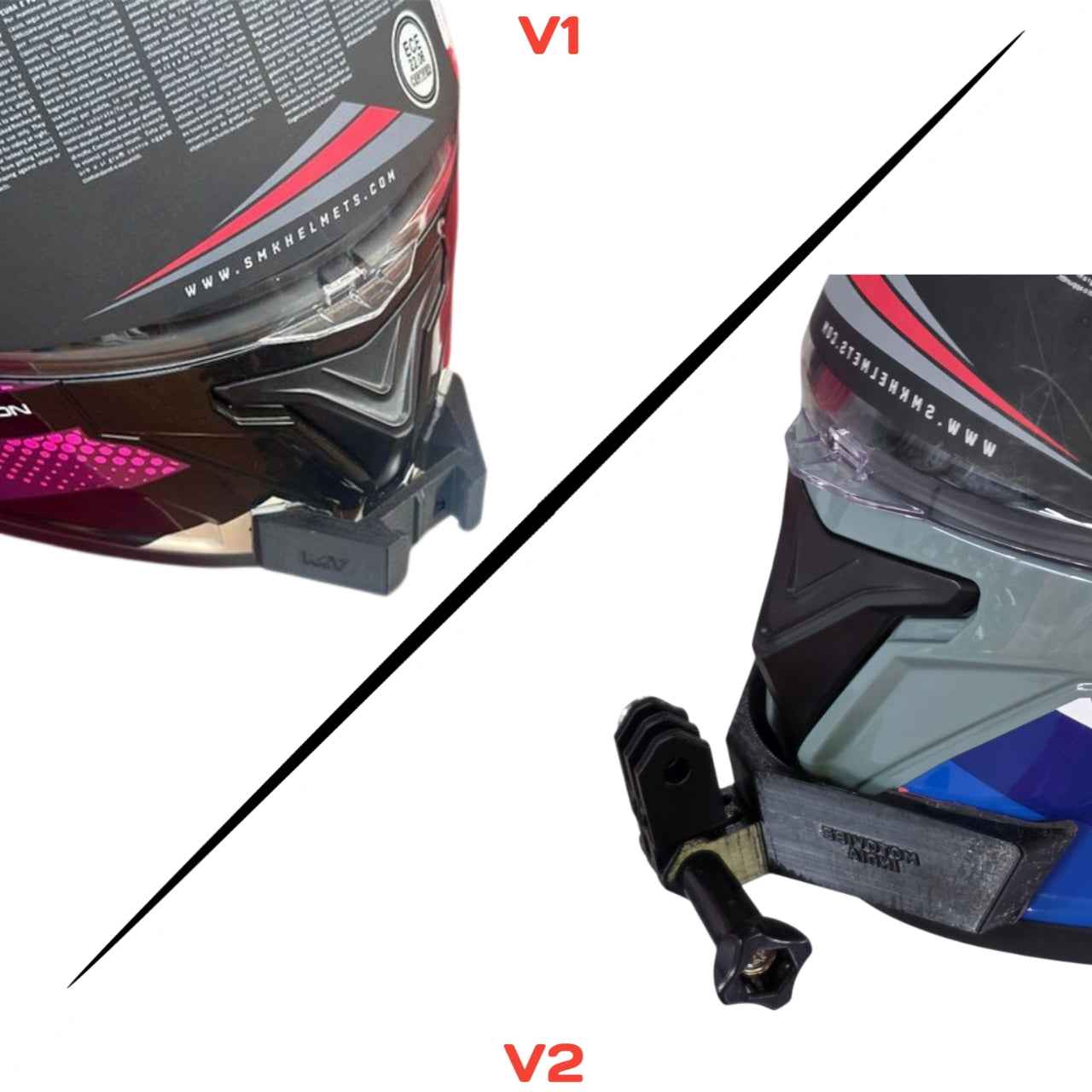 SMK Typhoon  Helmet Chin Mount by Motovibe