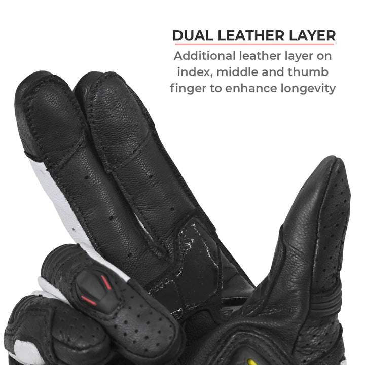 Shifter–Short Motorcycle Riding Gloves by Viaterra