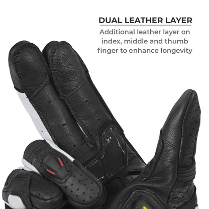 Shifter–Short Motorcycle Riding Gloves by Viaterra