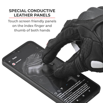 Shifter–Short Motorcycle Riding Gloves by Viaterra