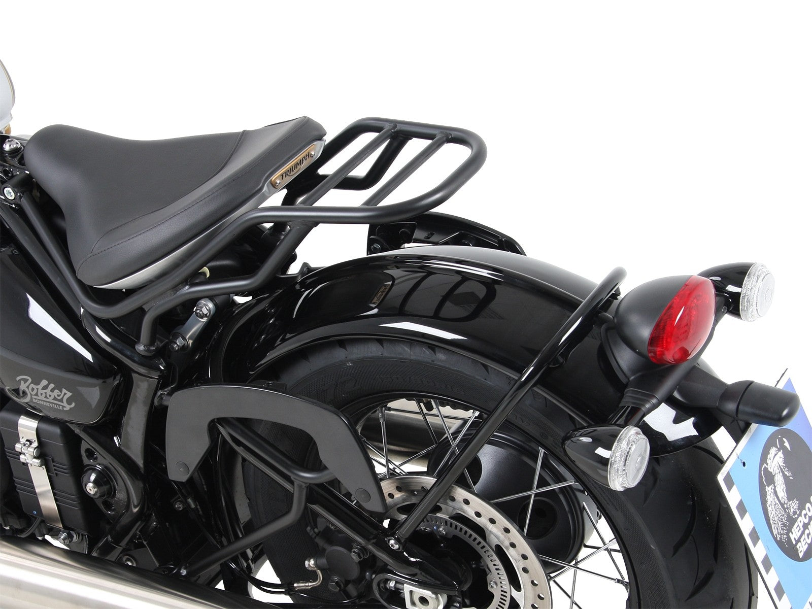 Side case Carrier C-Bow Triumph Bonneville Bobber Carrier - Hepco Becker - 6307558 00 01
