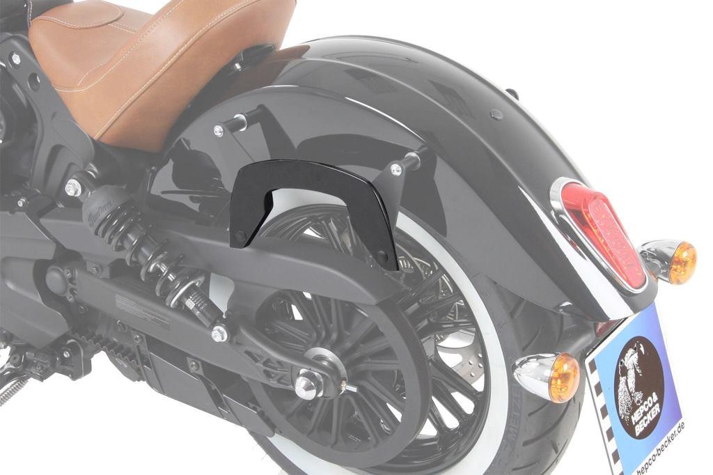 Side cases C-Bow Indian Scout Carrier Black - Hepco Becker - 6307561 00 01