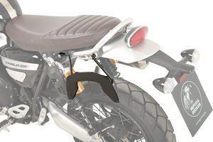 Side cases C-Bow (Left Side Black) Triumph Scrambler 1200 XE / XC Carrier - Hepco Becker -  6317588 00 01L/6317587 00 01L - Riders Junction