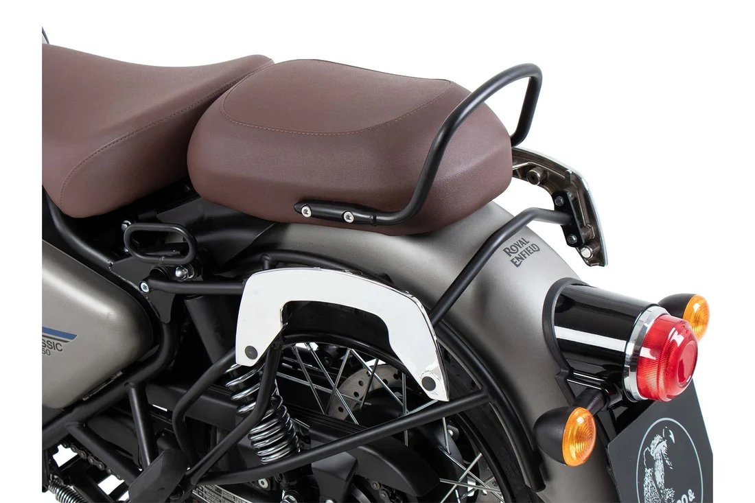 Side Cases Carrier C-Bow Royal Enfield Classic 350 (2022-) Chrome - Hepco Becker - 6307633 00 02