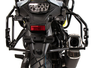 Sidecase Carrier Cutout Series with Xplorer Suzuki V-Strom 800 DE Black - Hepco Becker - 6513548 00 01-01-40