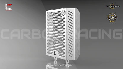 Brushed Aluminum Premium Radiator Guard for GT 650 and Interceptor 650 - Riders Junction