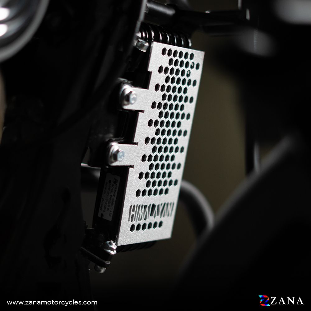 Silver Radiator Guard Honeycomb for Scram 411 & Himalayan BS-3/4/6-(Half) by ZANA-ZI-8207